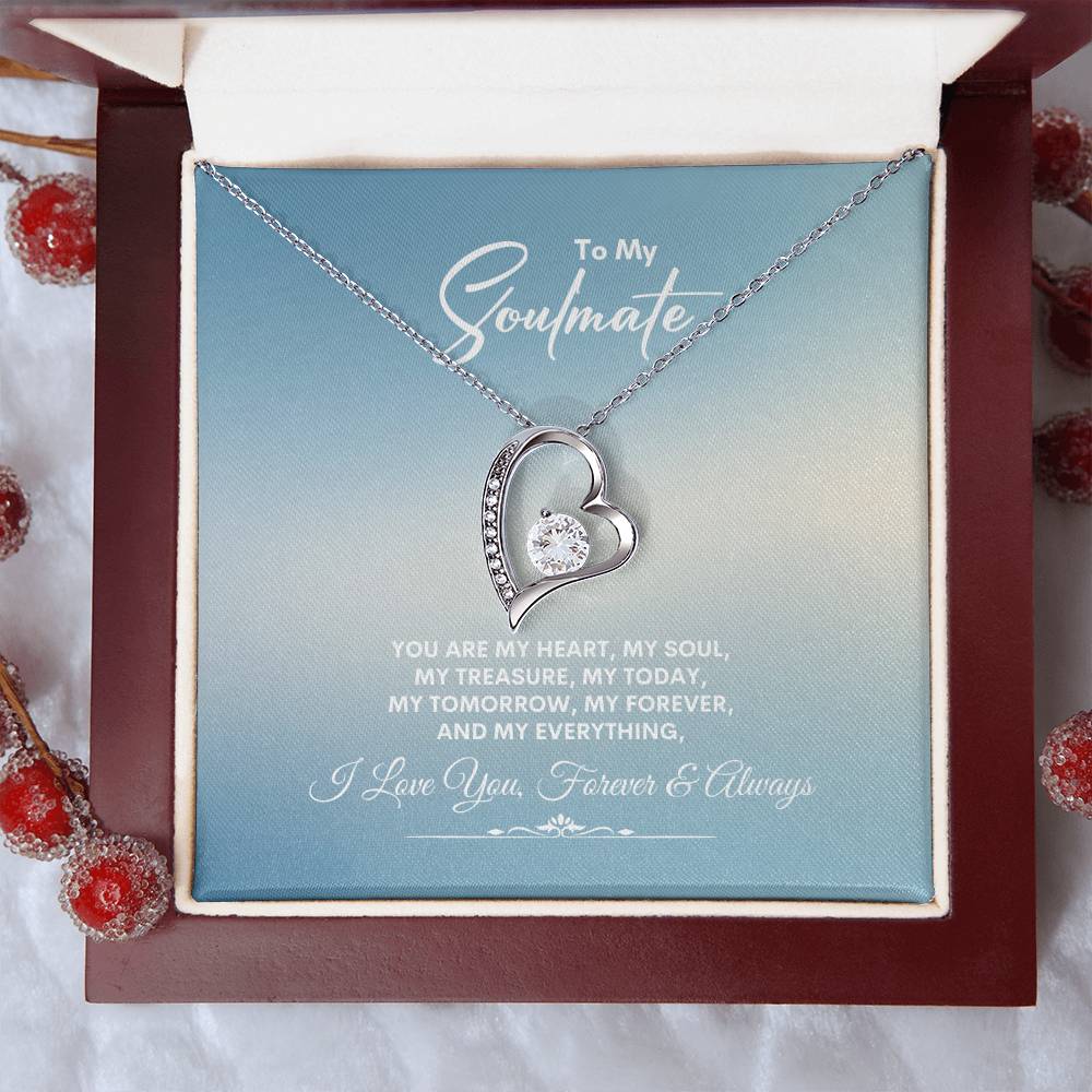 To My Soulmate | You Are My Heart | Forever Love Necklace