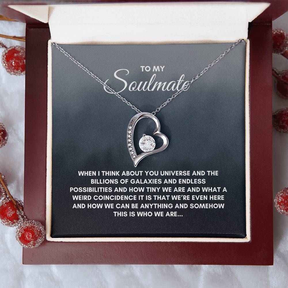To My Soulmate | When I Think About | Forever Love Necklace