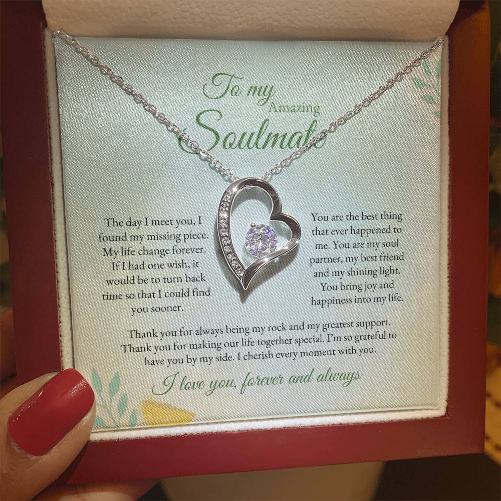 To My Soulmate | The Day I Meet you | Forever Love Necklace