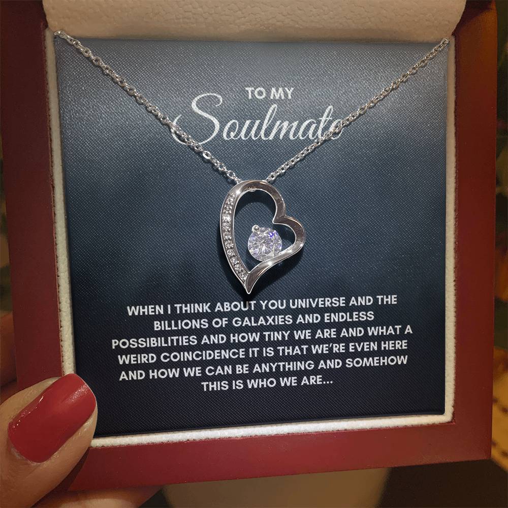 To My Soulmate | When I Think About | Forever Love Necklace