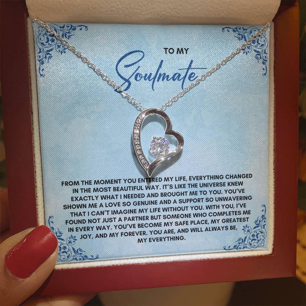 To My Soulmate | From The Moment You Entered| Forever Love Necklace