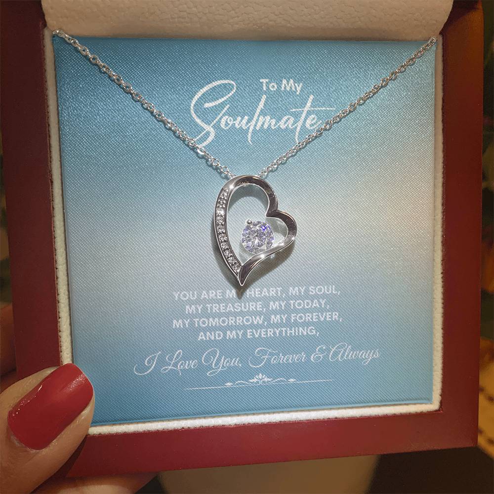 To My Soulmate | You Are My Heart | Forever Love Necklace