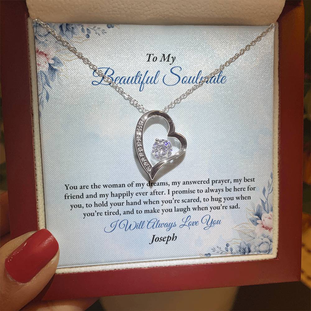 To My Soulmate | You Are The Woman | Forever Love Necklace