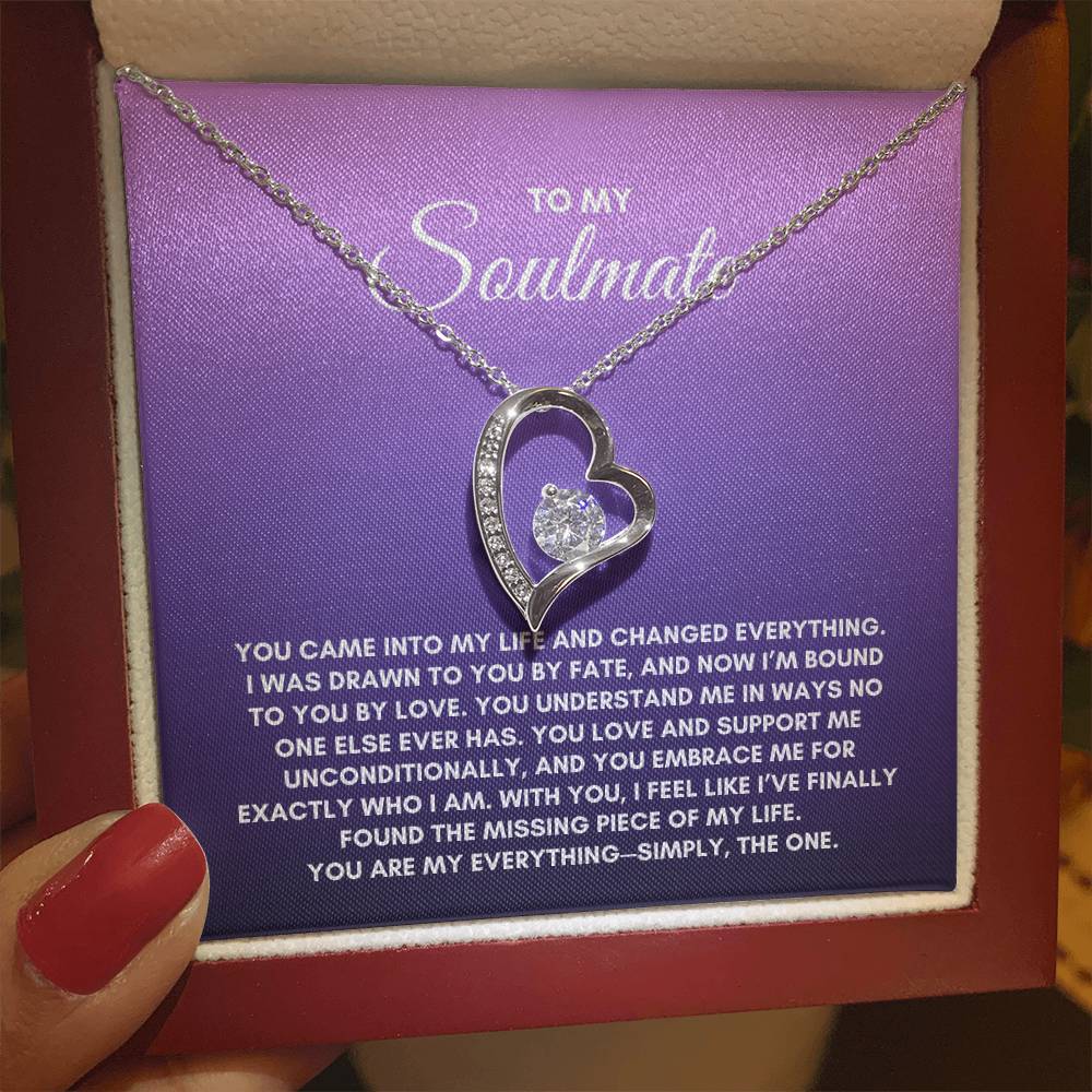 To My Soulmate | You Came Into My Life | Forever Love Necklace