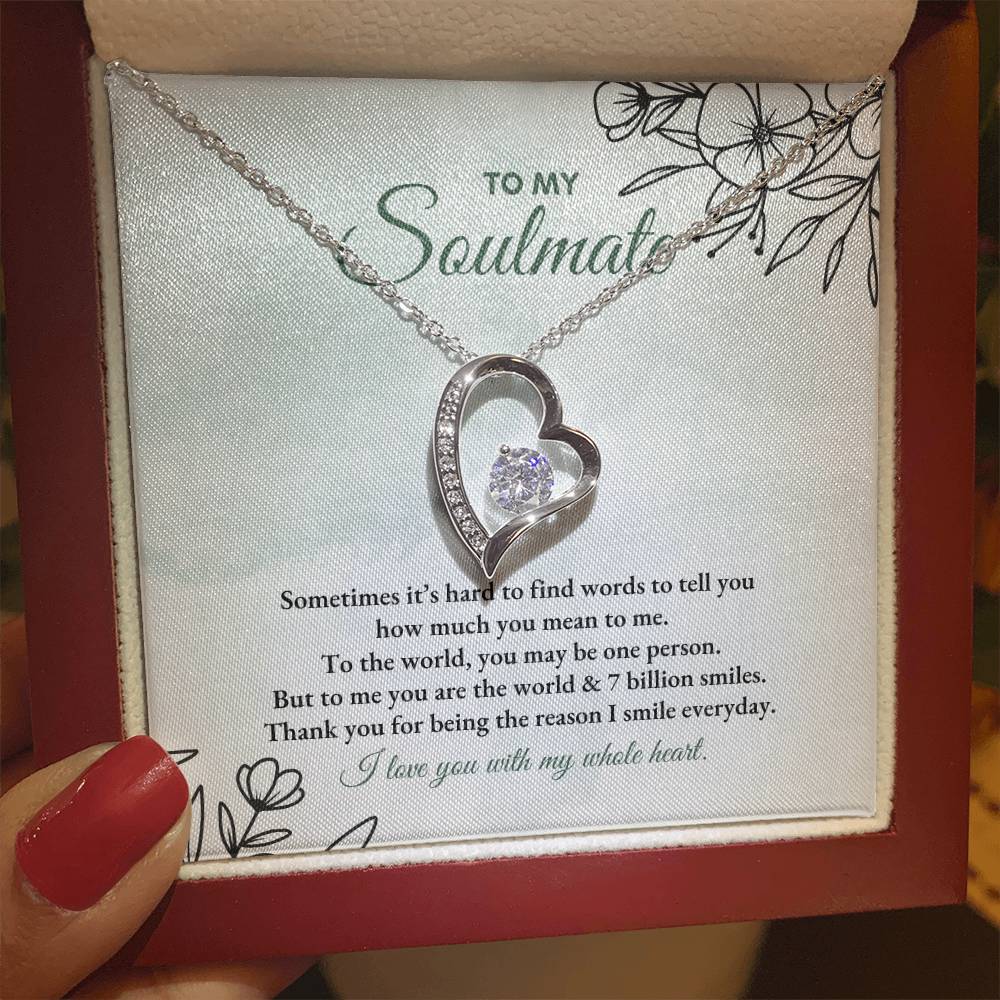 To My Soulmate | Sometimes It's Hard | Forever Love Necklace
