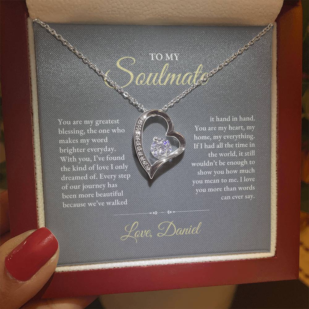 To My Soulmate | You Are My Greatest | Forever Love Necklace