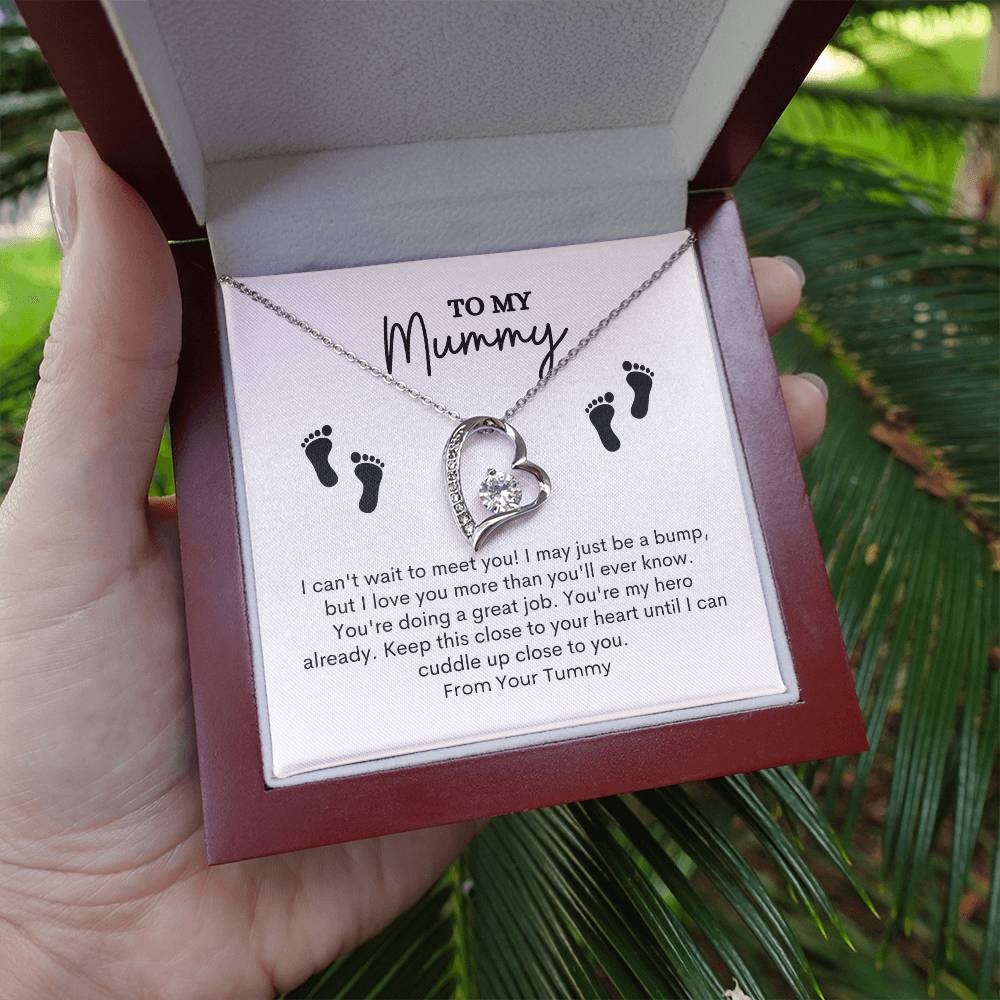 To My Mom | I Can't Wait To Meet You! | Forever Love Necklace