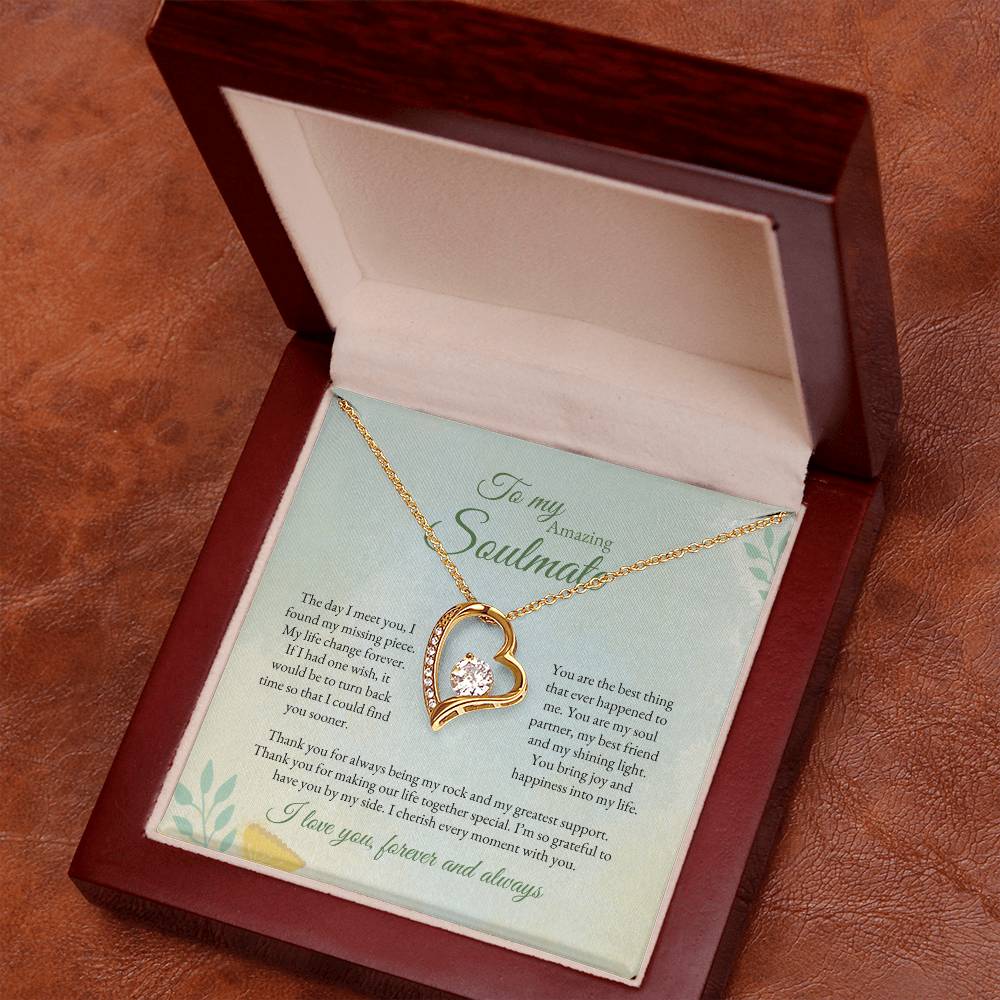 To My Soulmate | The Day I Meet you | Forever Love Necklace