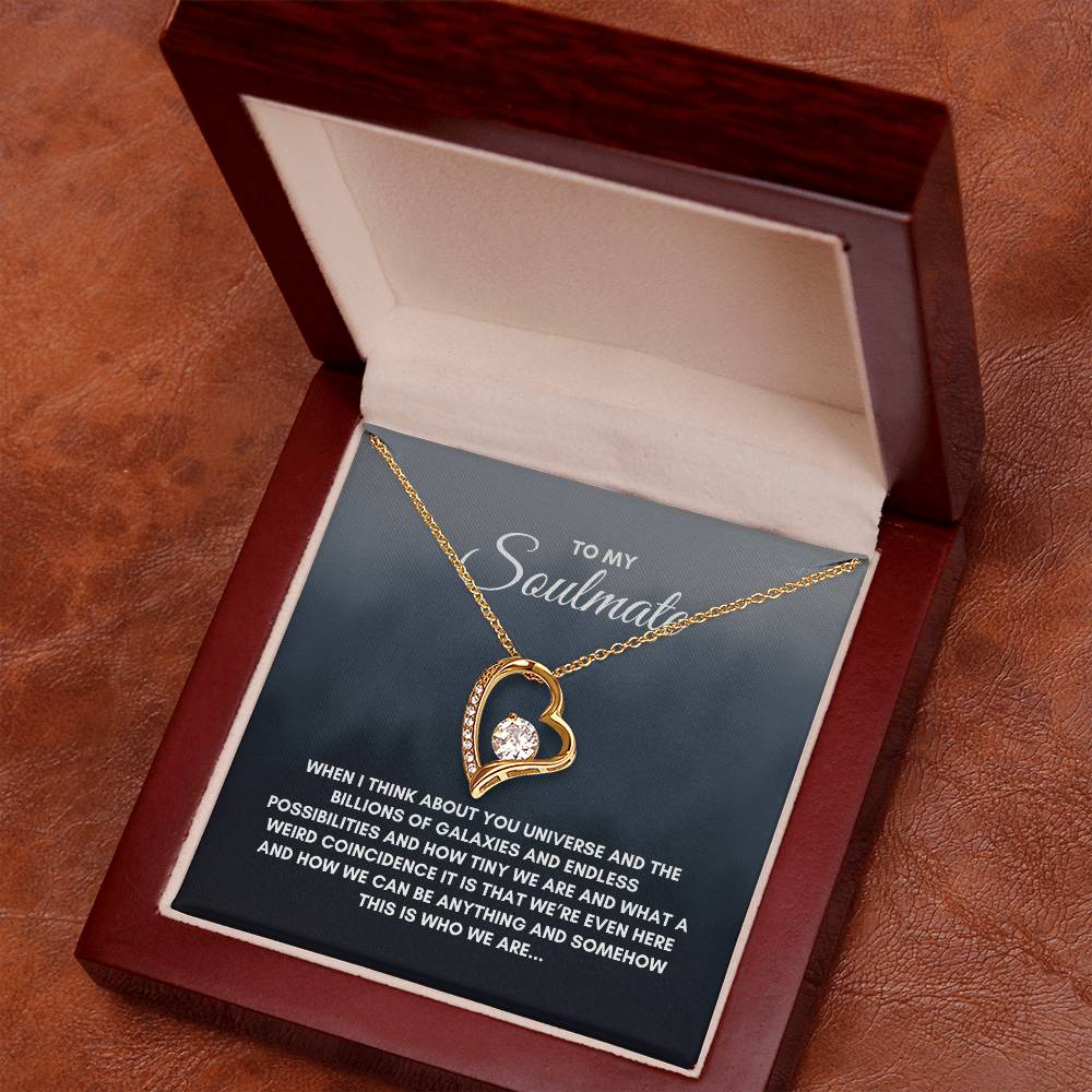 To My Soulmate | When I Think About | Forever Love Necklace
