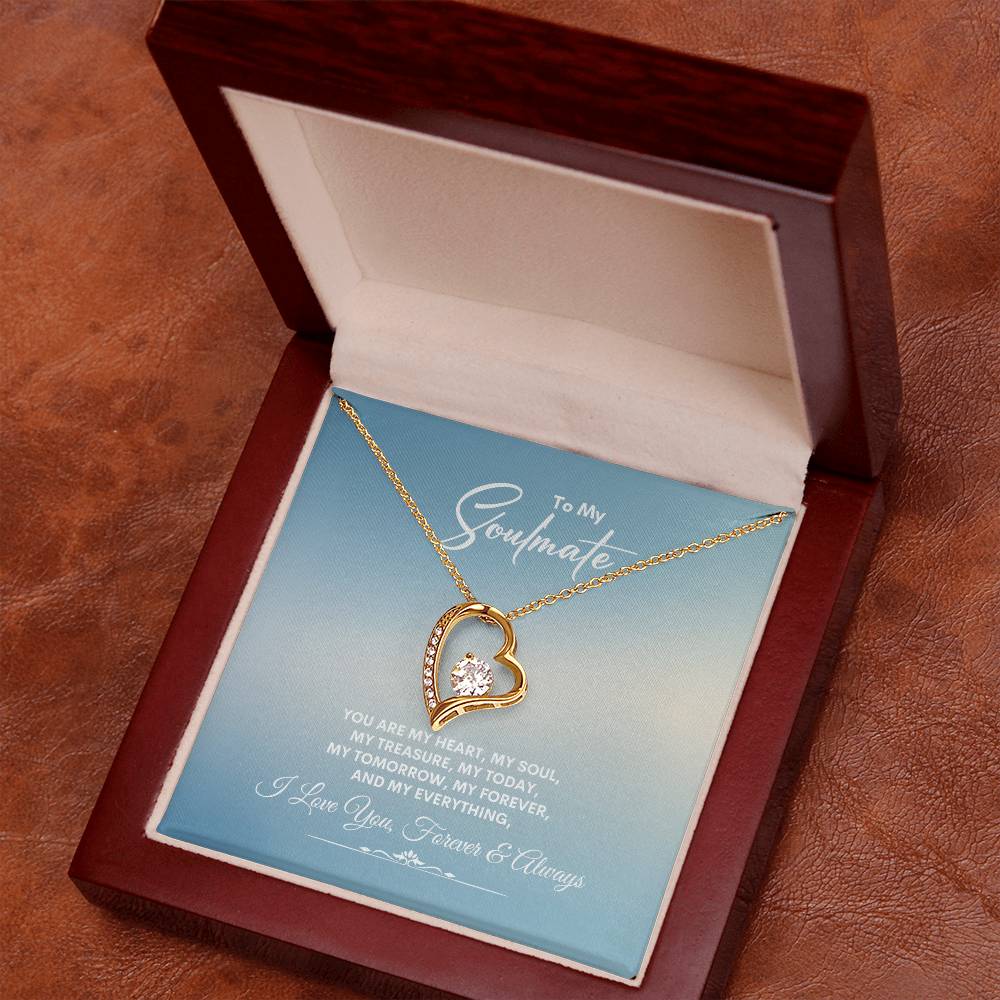 To My Soulmate | You Are My Heart | Forever Love Necklace
