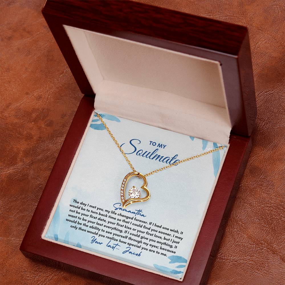 To My Soulmate | The Day I Met You | Forever Love Necklace