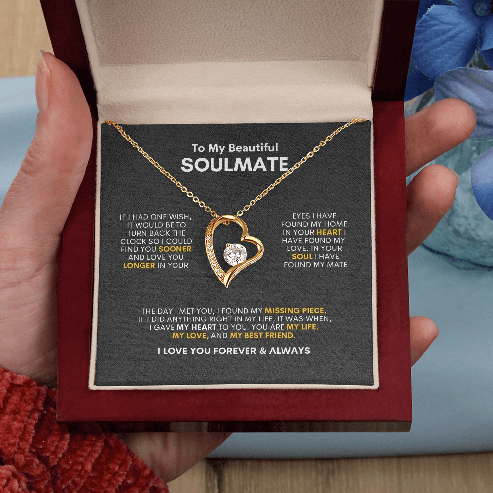 To My Soulmate | If I Had One Wish | Forever Love Necklace