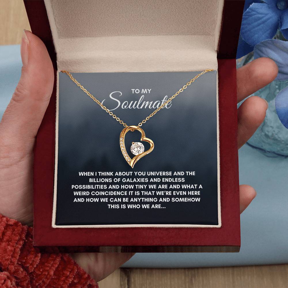 To My Soulmate | When I Think About | Forever Love Necklace