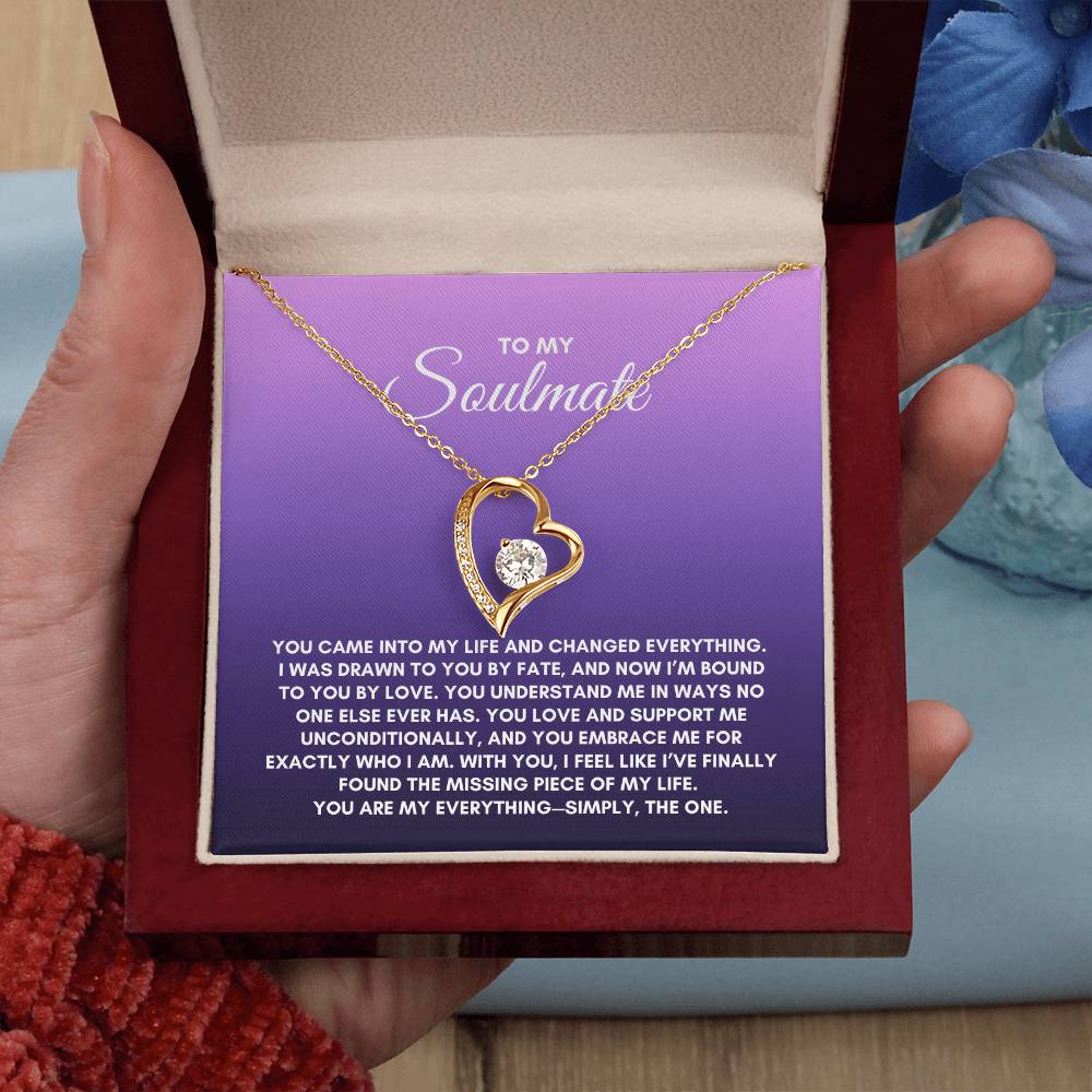 To My Soulmate | You Came Into My Life | Forever Love Necklace