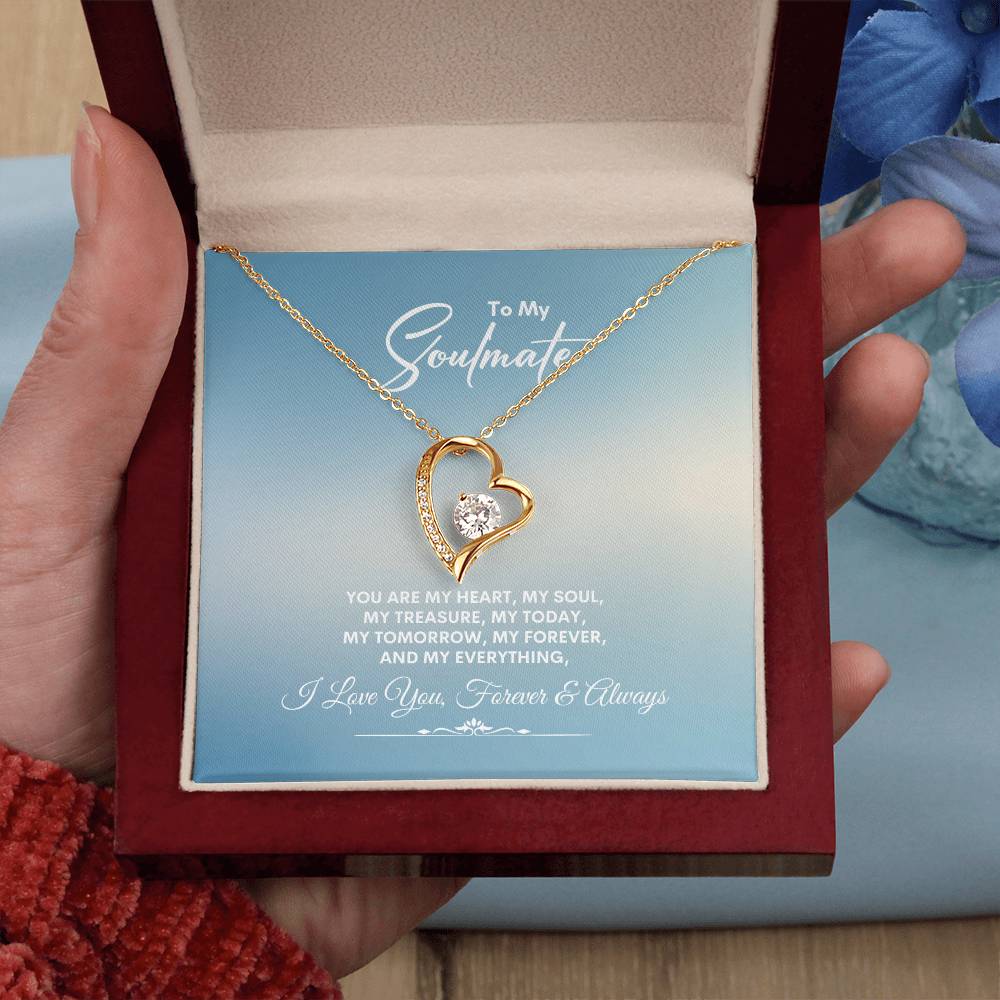 To My Soulmate | You Are My Heart | Forever Love Necklace