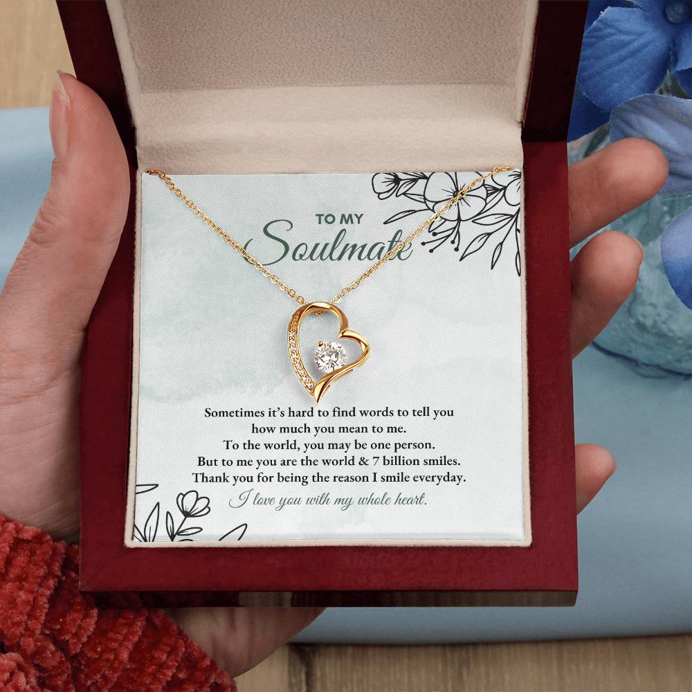 To My Soulmate | Sometimes It's Hard | Forever Love Necklace