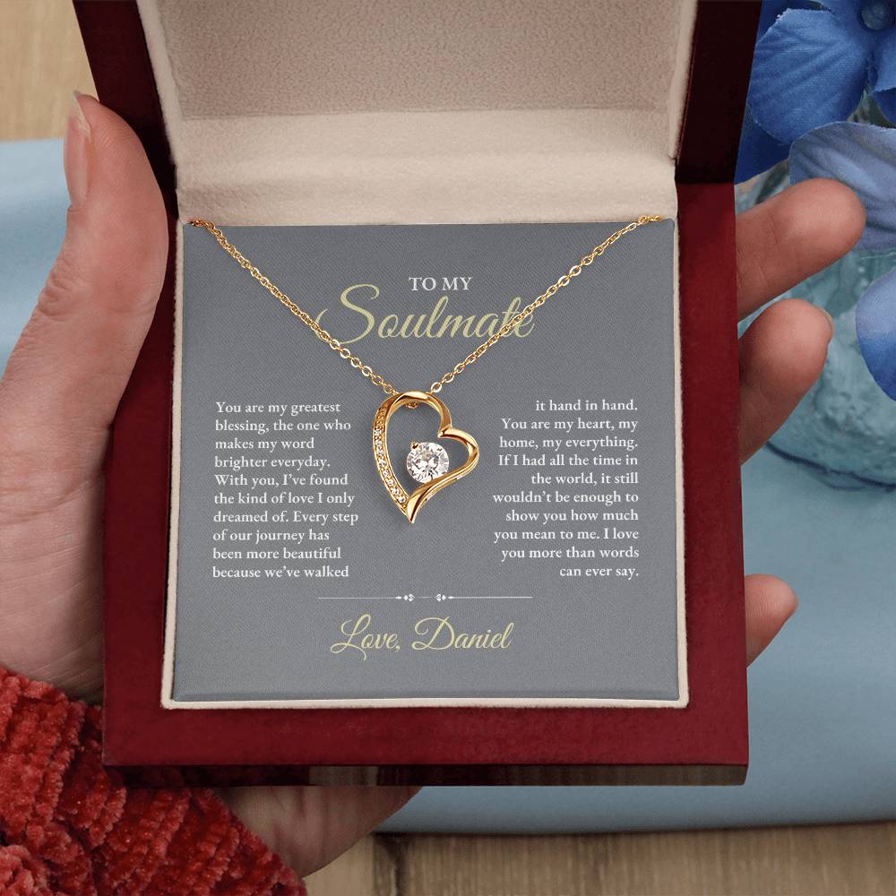 To My Soulmate | You Are My Greatest | Forever Love Necklace