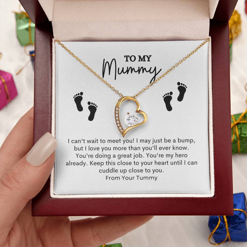 To My Mom | I Can't Wait To Meet You! | Forever Love Necklace