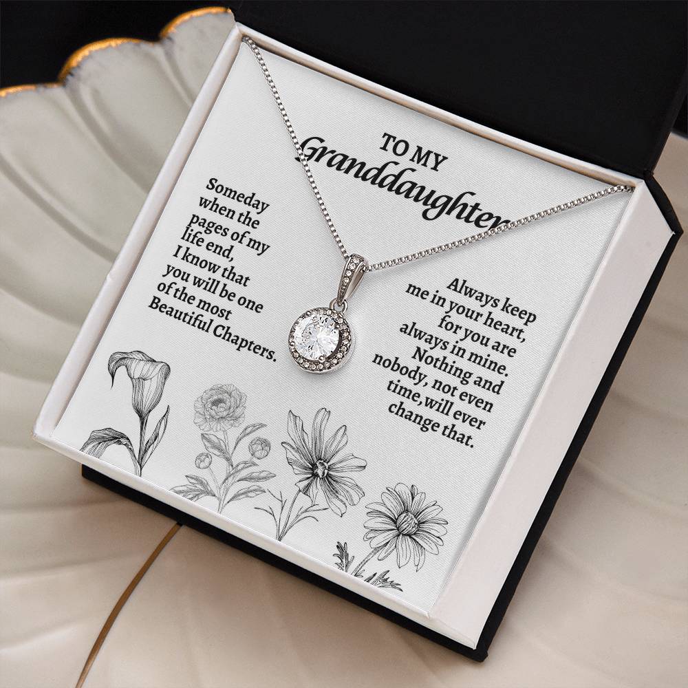 To My Grand Daughter | Someday When The Pages of My Life | Eternal Hope Necklace