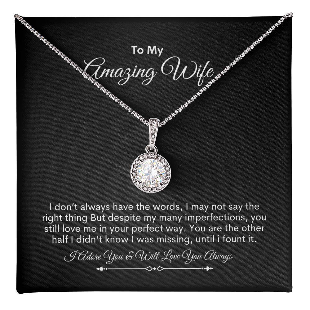 To My Wife | You Are The Strongest, Bravest, Most Caring | Eternal Hope Necklace