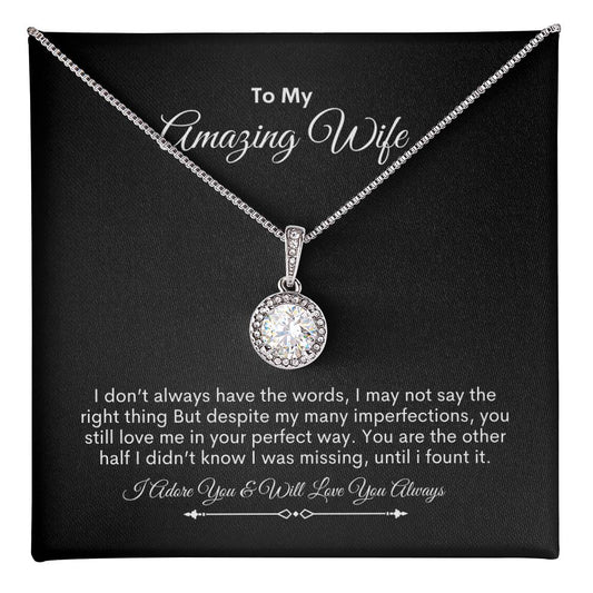 To My Wife | You Are The Strongest, Bravest, Most Caring | Eternal Hope Necklace