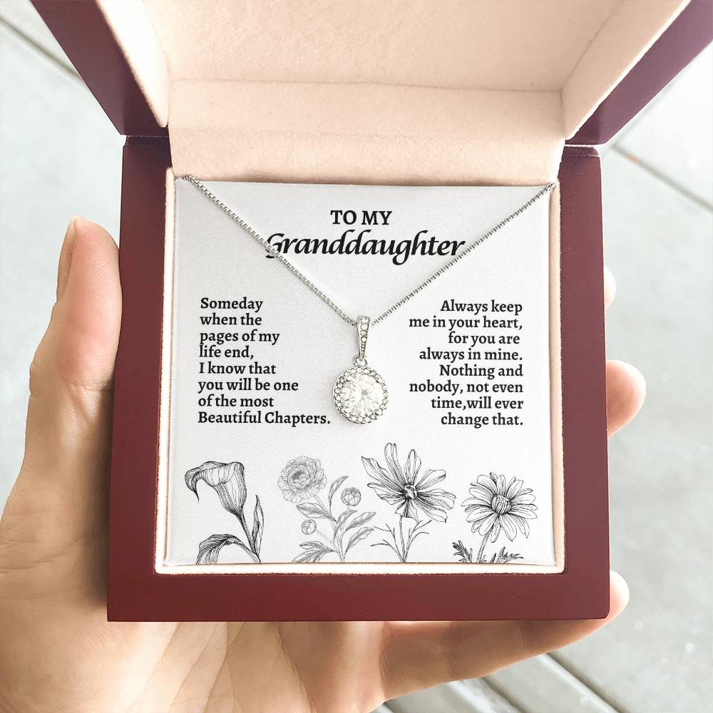 To My Grand Daughter | Someday When The Pages of My Life | Eternal Hope Necklace