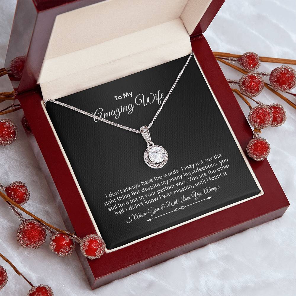To My Wife | You Are The Strongest, Bravest, Most Caring | Eternal Hope Necklace