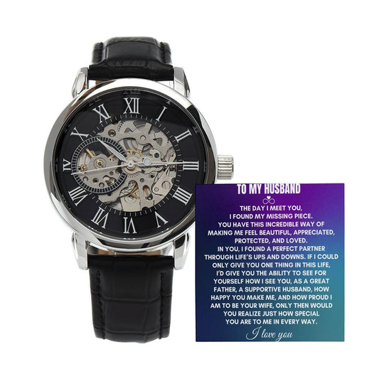 To My Husband | The Day I Meet You | Openwork Watch