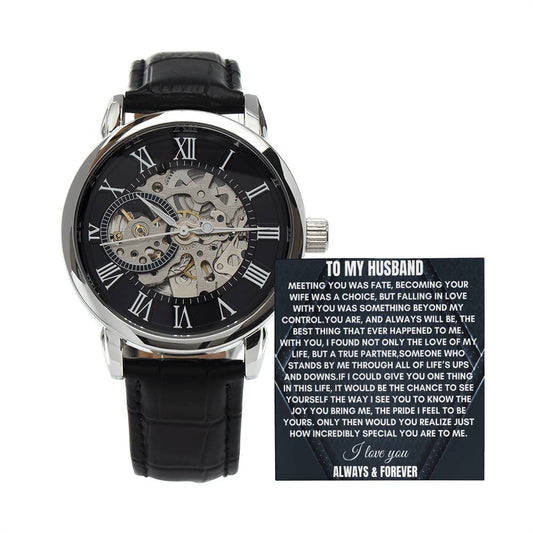 To My Husband | Meeting You Was Fate | Openwork Watch