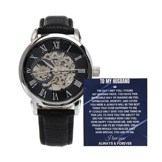 To My Husband | The Day I Meet You | Openwork Watch