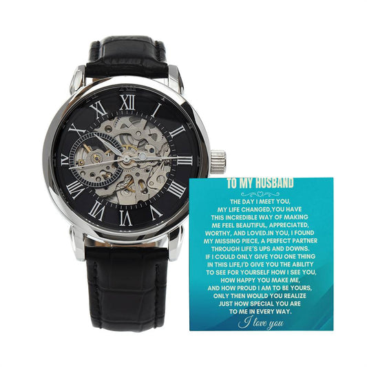 To My Husband | The Day I Meet You | Openwork Watch