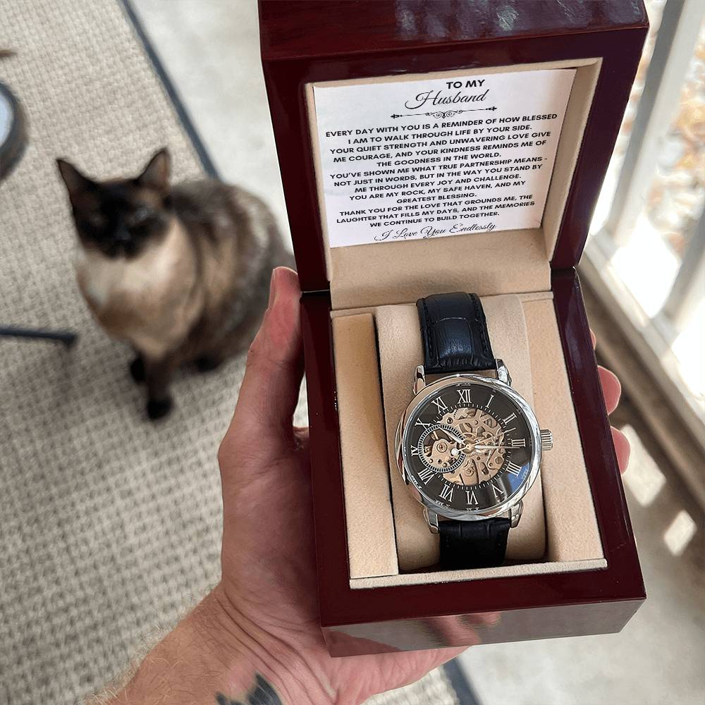 To My Husband | Everyday With You Is Reminder | Openwork Watch