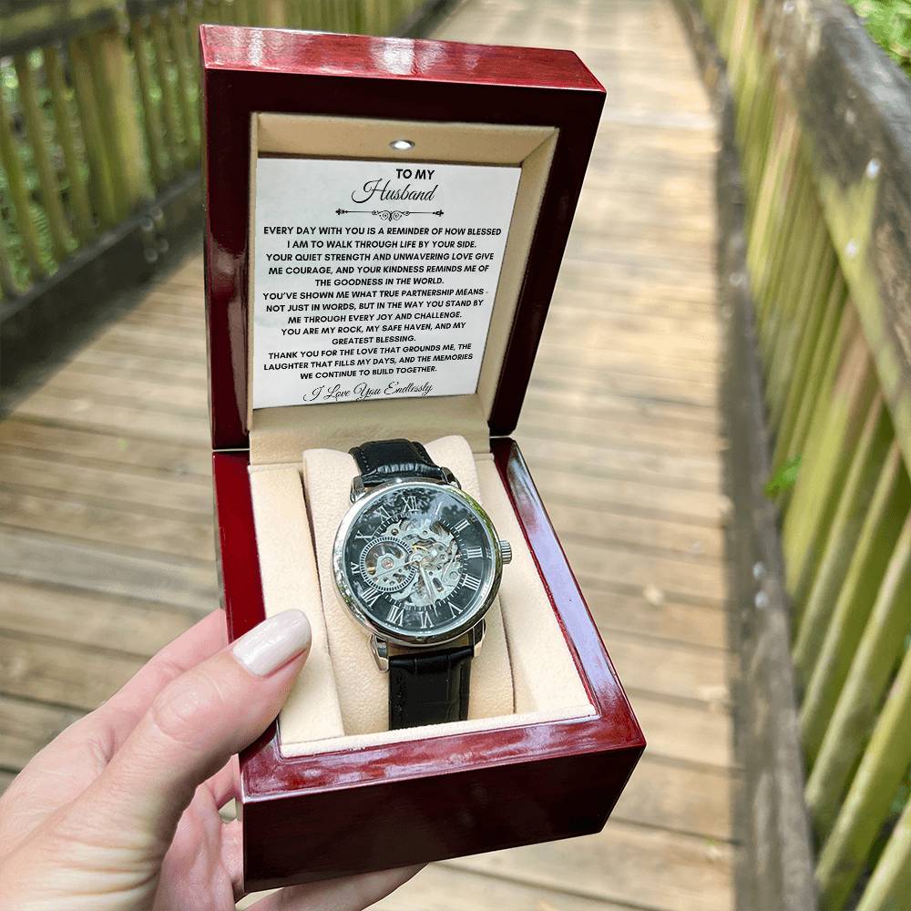 To My Husband | Everyday With You Is Reminder | Openwork Watch