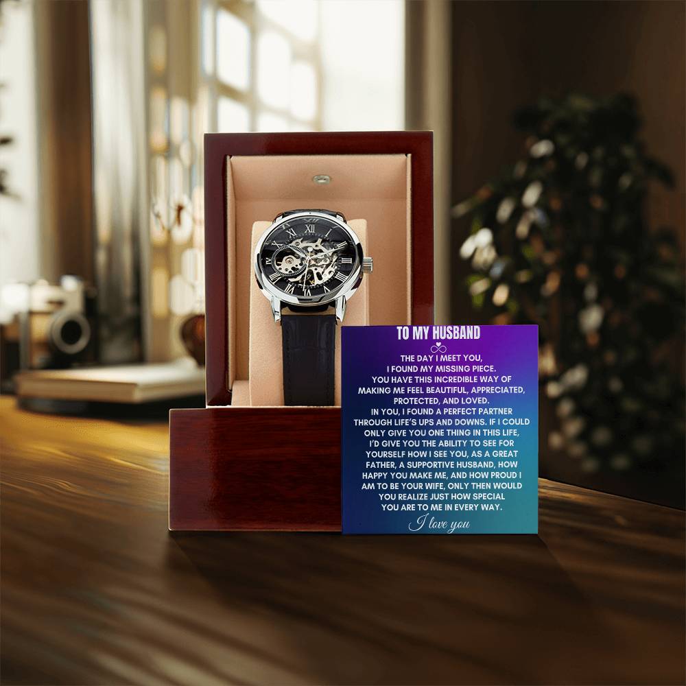 To My Husband | The Day I Meet You | Openwork Watch