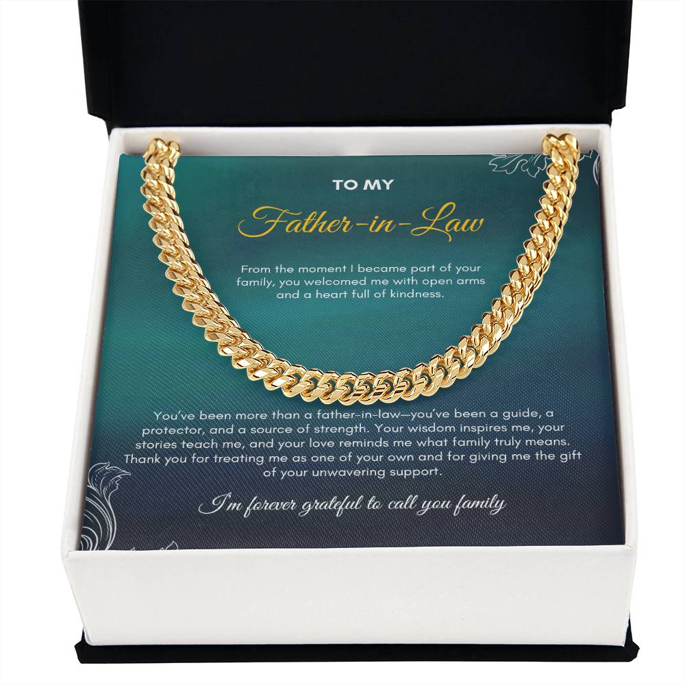 To My Father In Love | From The Moment I Became Part Of Your family | Cuban Link Chain