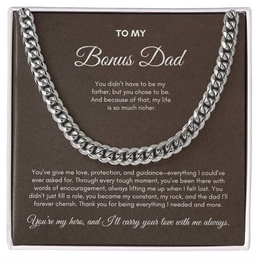 To My Dad | You've Give Me Love, Protection and Guidance | Cuban Link Chain