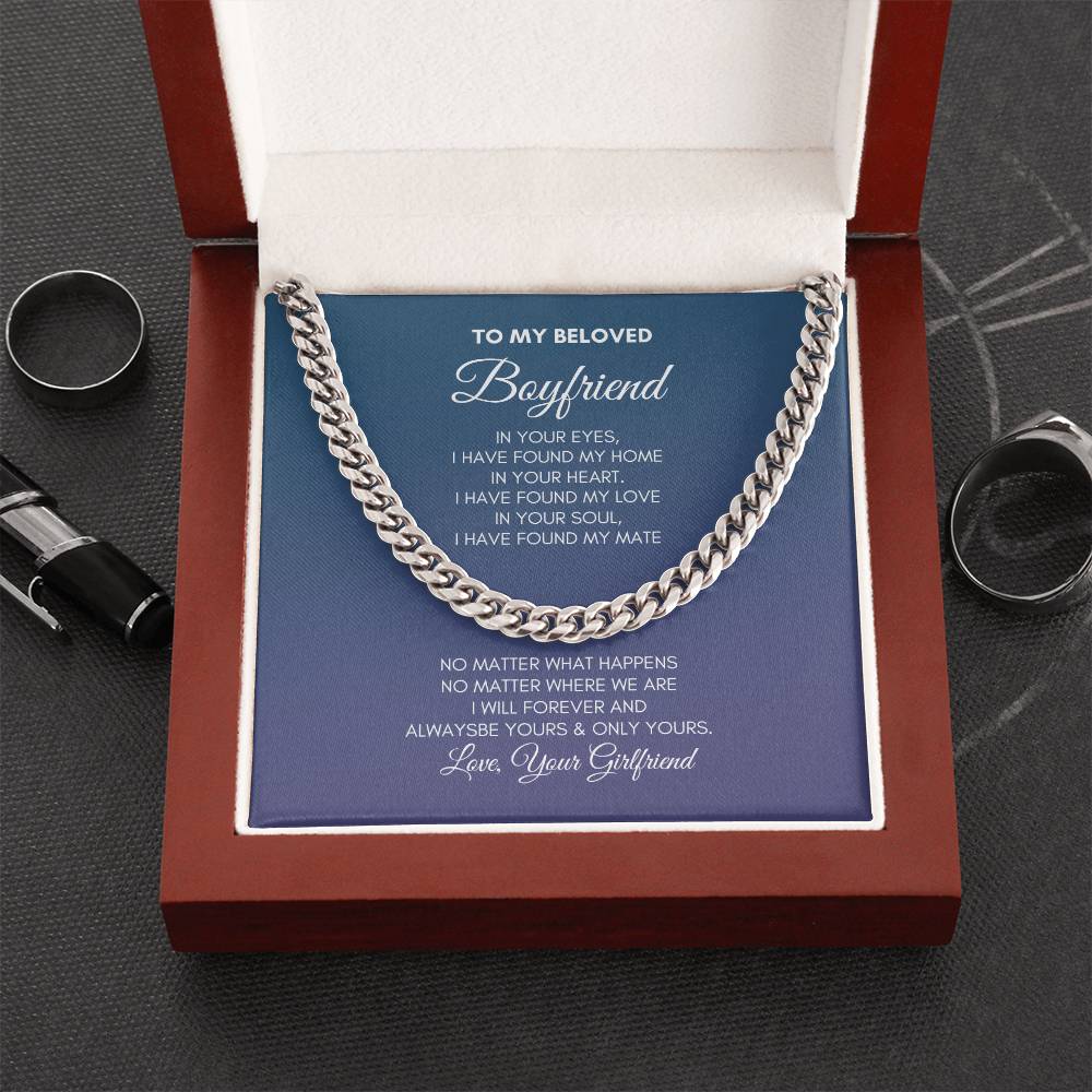 To My Boyfriend | In Your Eyes I Have | Cuban Link Chain