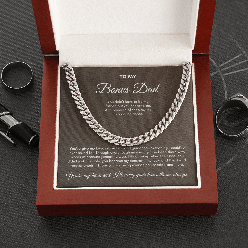 To My Dad | You've Give Me Love, Protection and Guidance | Cuban Link Chain