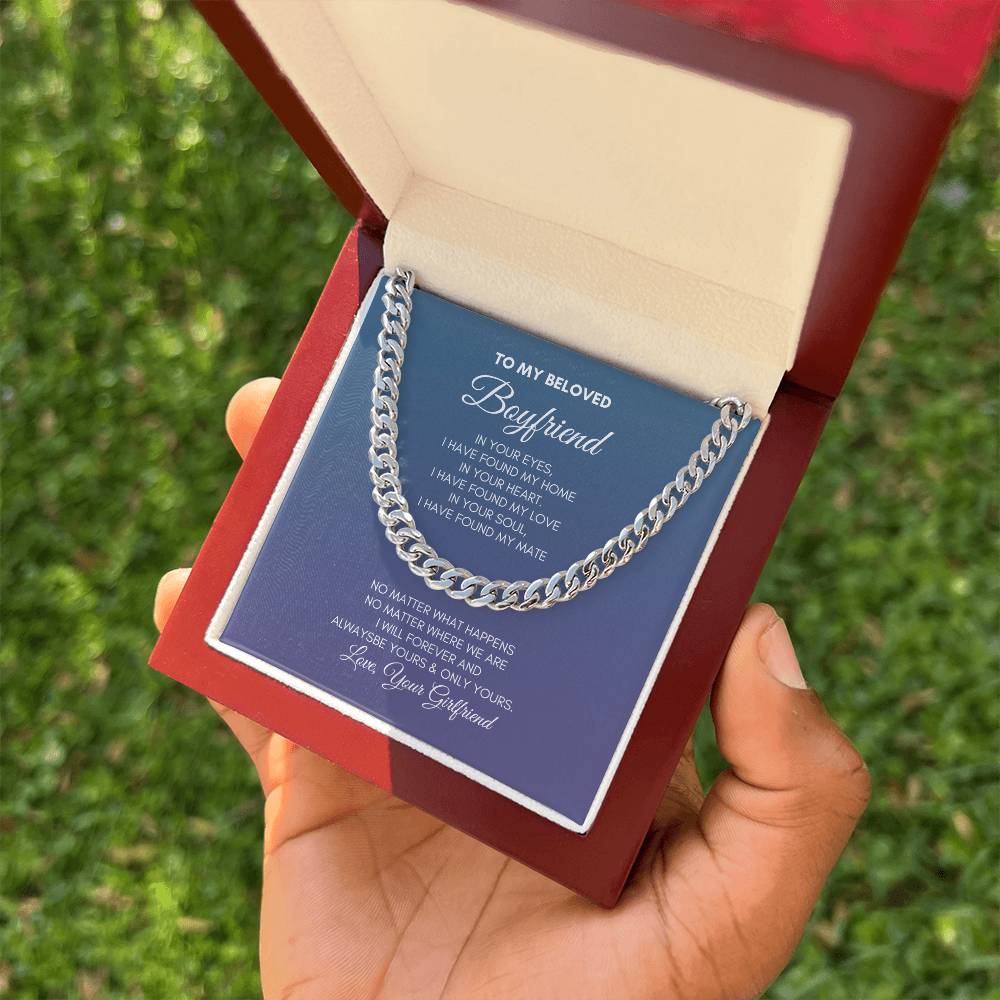 To My Boyfriend | In Your Eyes I Have | Cuban Link Chain