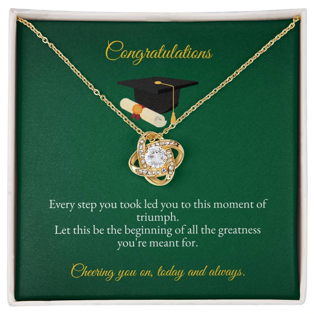 Graduation | Congratulations On You Bachelor Degree | Love Knot Necklace