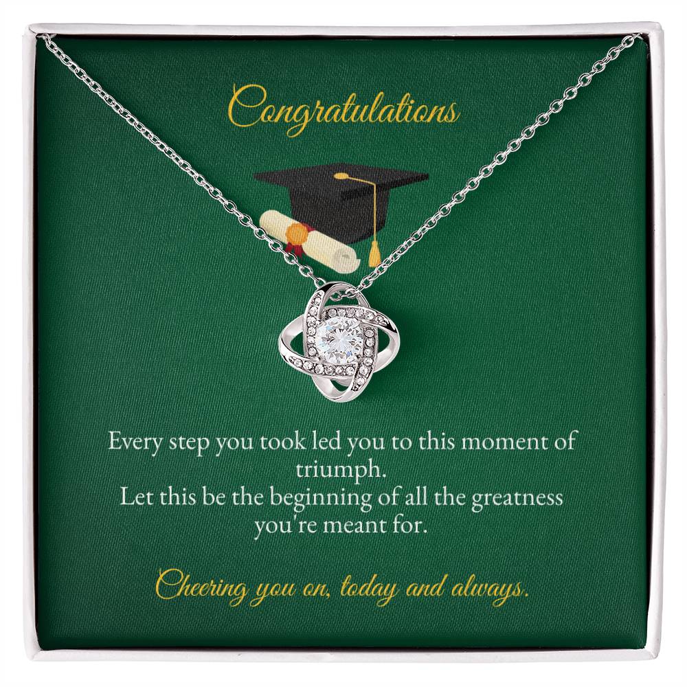 Graduation | Congratulations On You Bachelor Degree | Love Knot Necklace
