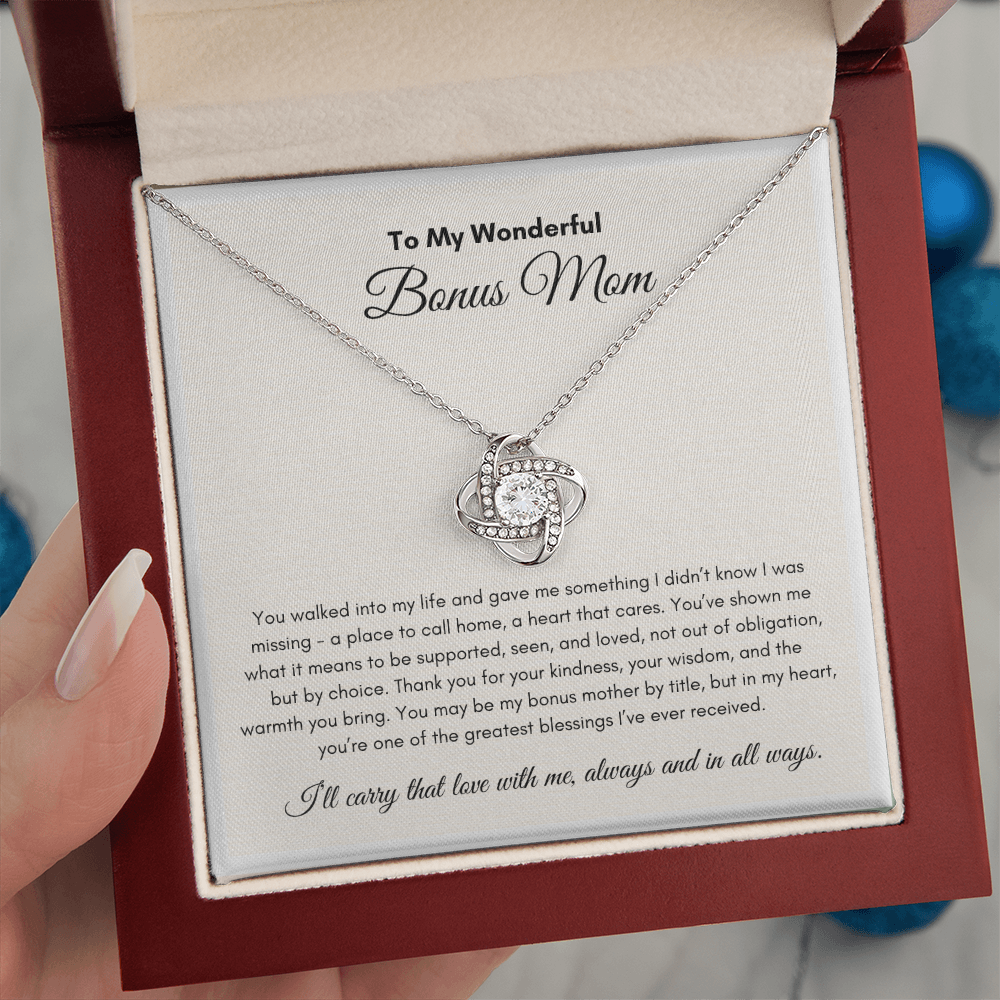 Mother's Days | Bonus Mom | Love Knot Necklace
