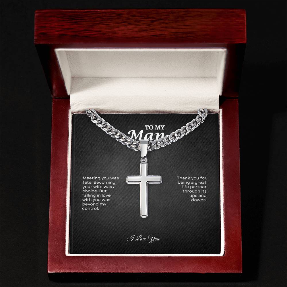 To My Man | Meeting You Was Fate | Cuban Link Chain