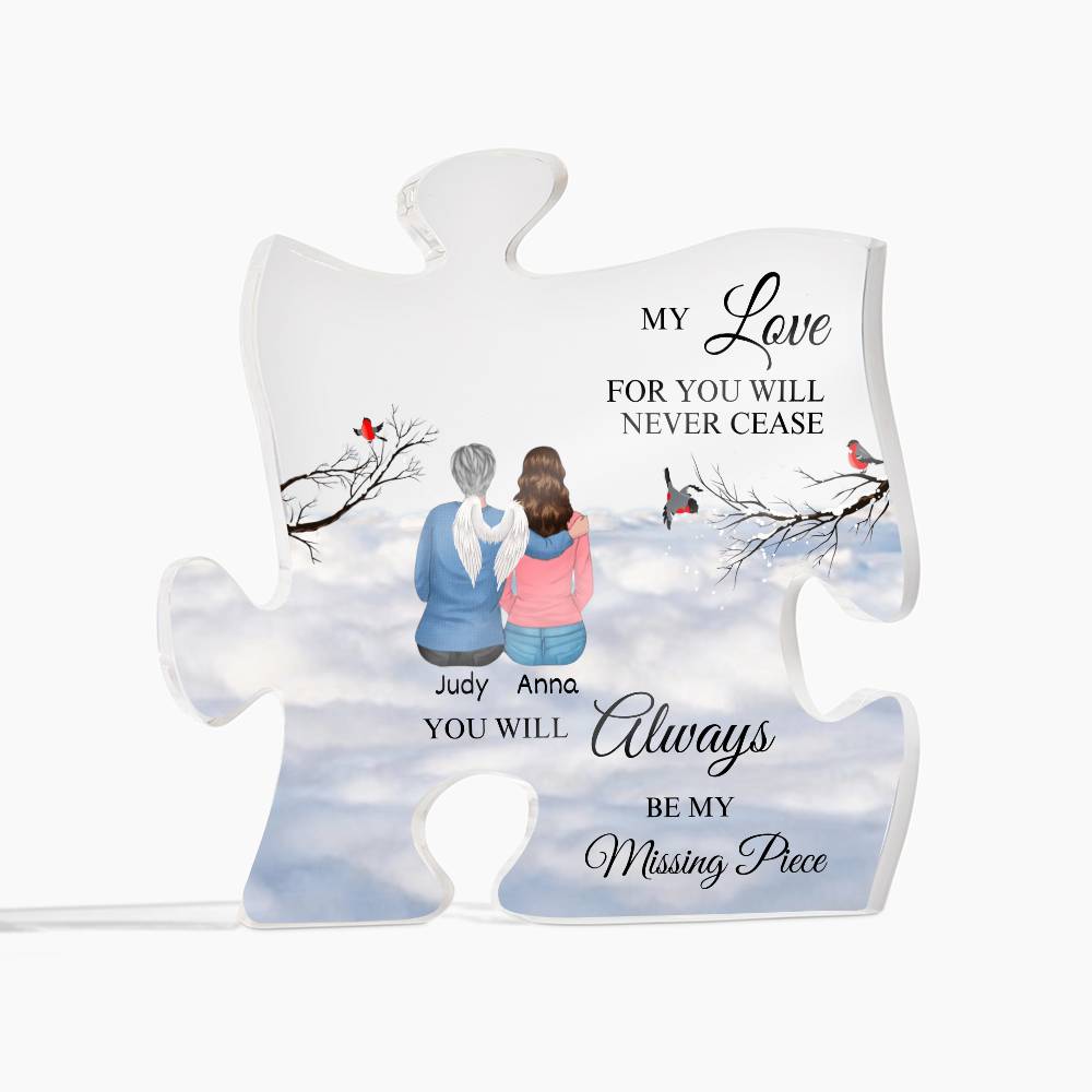 To My Best Friend | My Love For you | Acrylic Puzzle Plaque