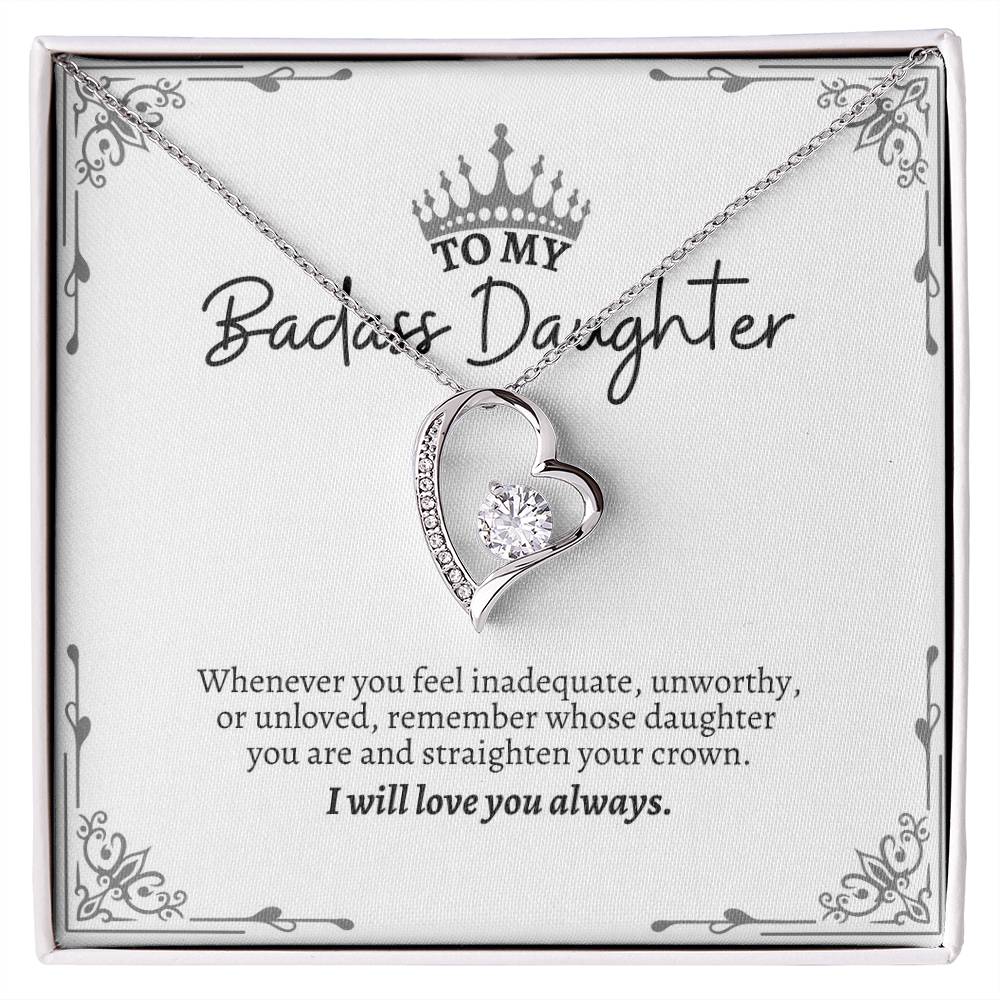 To My Daughter | Whenever You Feel Inadequate, Unworthy Or Unloved | Forever Love Necklace