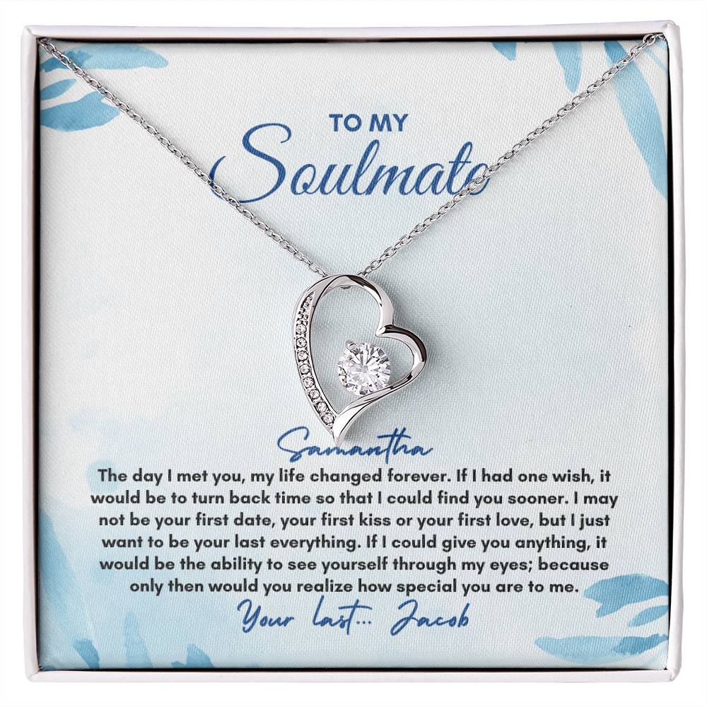 To My Soulmate | The Day I Met You | Forever Love Necklace