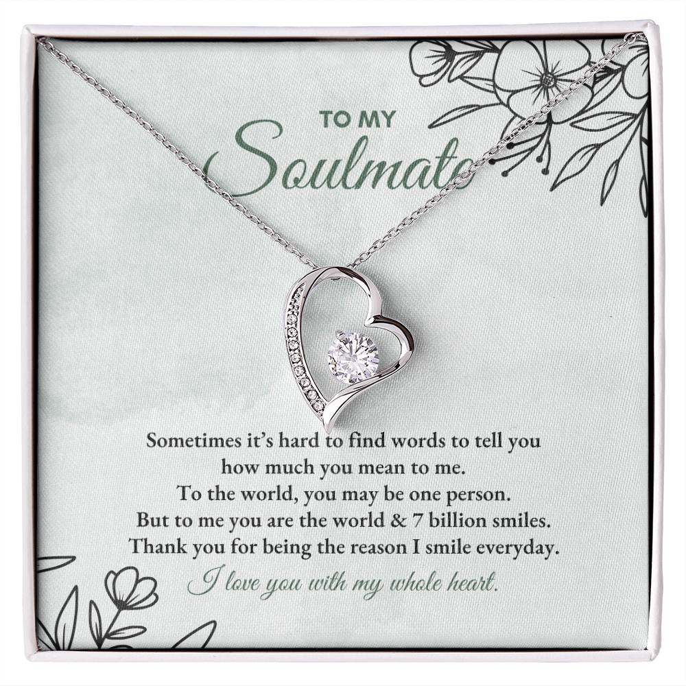 To My Soulmate | Sometimes It's Hard | Forever Love Necklace