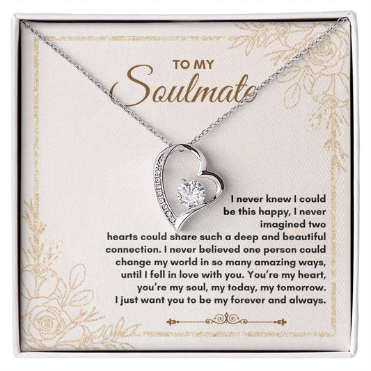 To My Soulmate | I Never Knew I Could | Forever Love Necklace