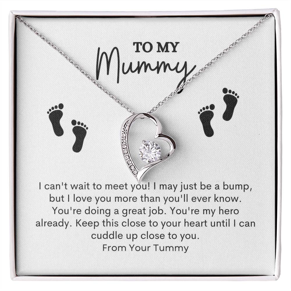 To My Mom | I Can't Wait To Meet You! | Forever Love Necklace