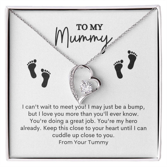 To My Mom | I Can't Wait To Meet You! | Forever Love Necklace